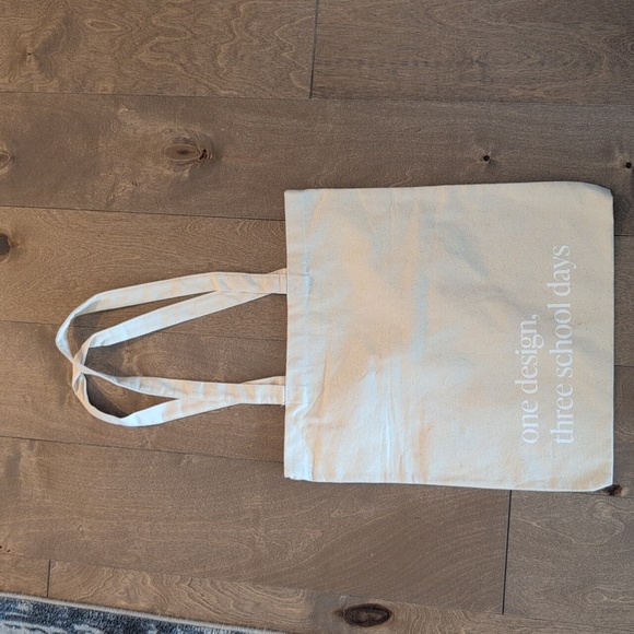 Marcella Beige Canvas Tote Bag - Picture 2 of 2